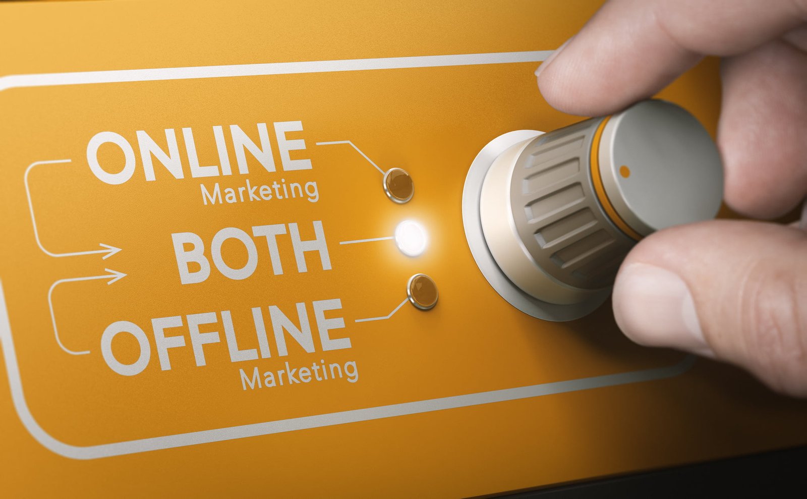 Mix of digital marketing channels diagram