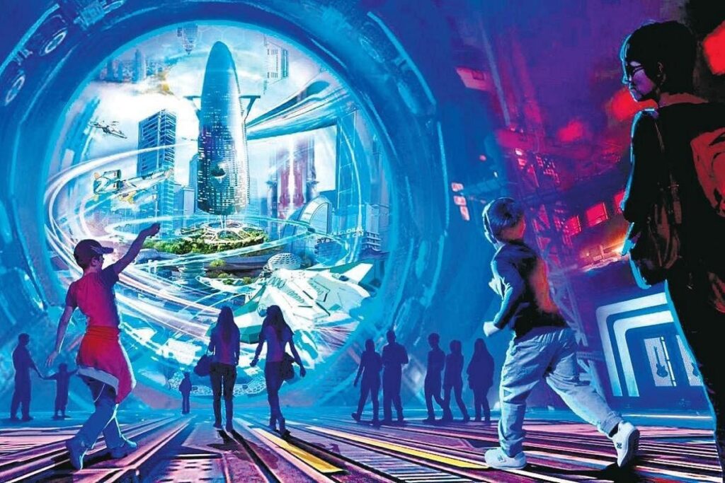 Entering the metaverse illustration