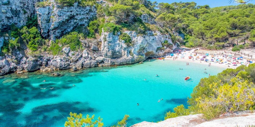 The most widely recognised images of Menorca's virgin beaches come from Macarella and Macarelleta.