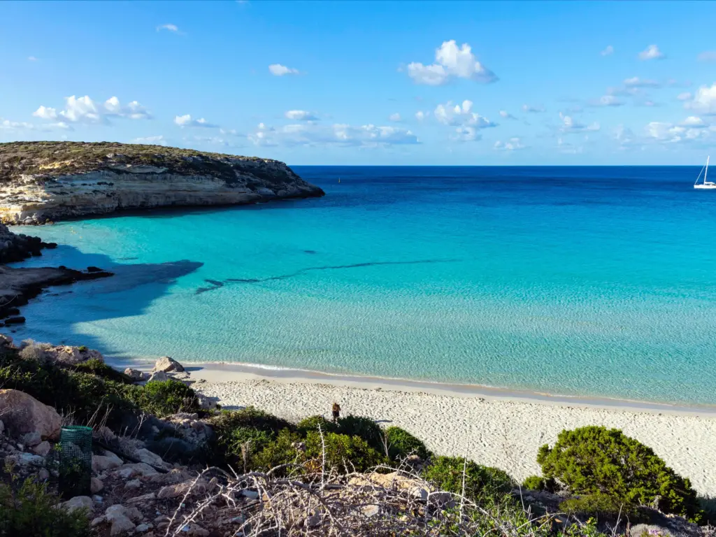 Rabbit Beach, Lampedusa, also called Rabbit Island, is a charming place that lies in the South western zone of the island.